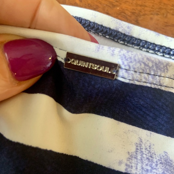 Blue and white bikini bottoms size 16 QuintSoul - Picture 3 of 5